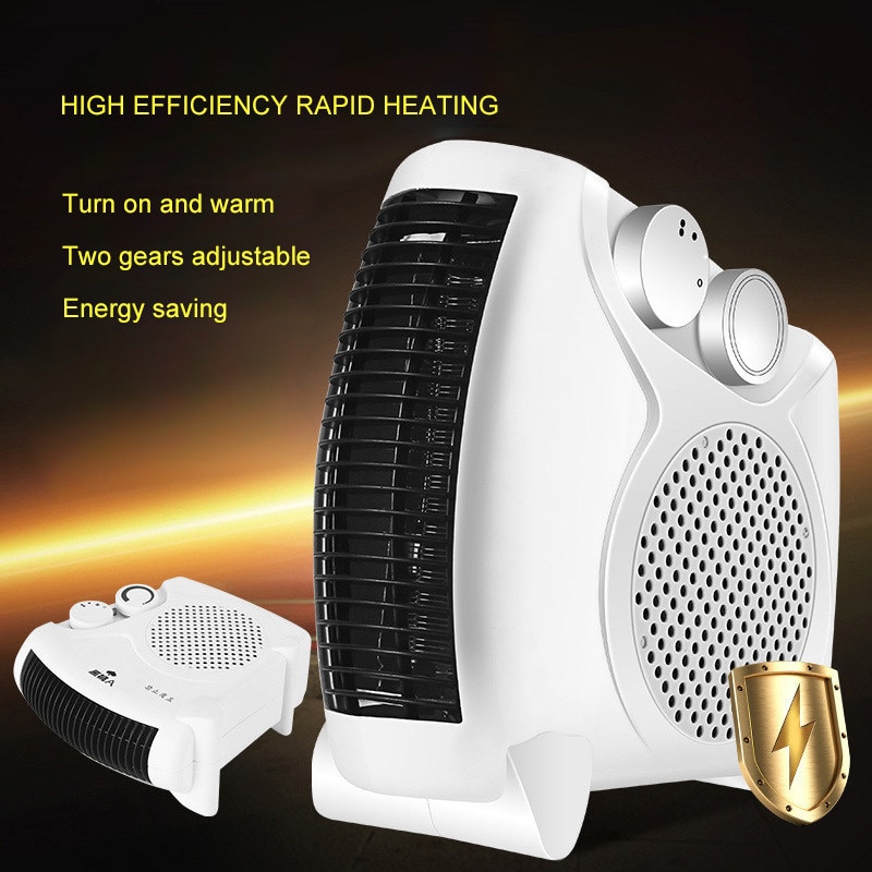 Calentador de ventilador eléctrico para el hogar, minicalentador de aire , práctico, para oficina y habitación