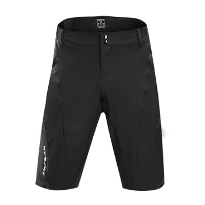 Wosawe cykelshorts cykeltøj road mtb loose fit vandtæt cykling kort fritid mountainbike cykel polstret undertøj: Sort / M