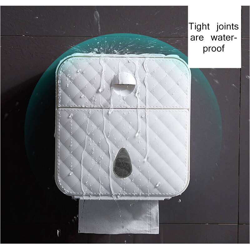 Toilet Tissue Box Punching-Free Roll Paper Case Toilet Paper Case Waterproof Toilet Paper Rack