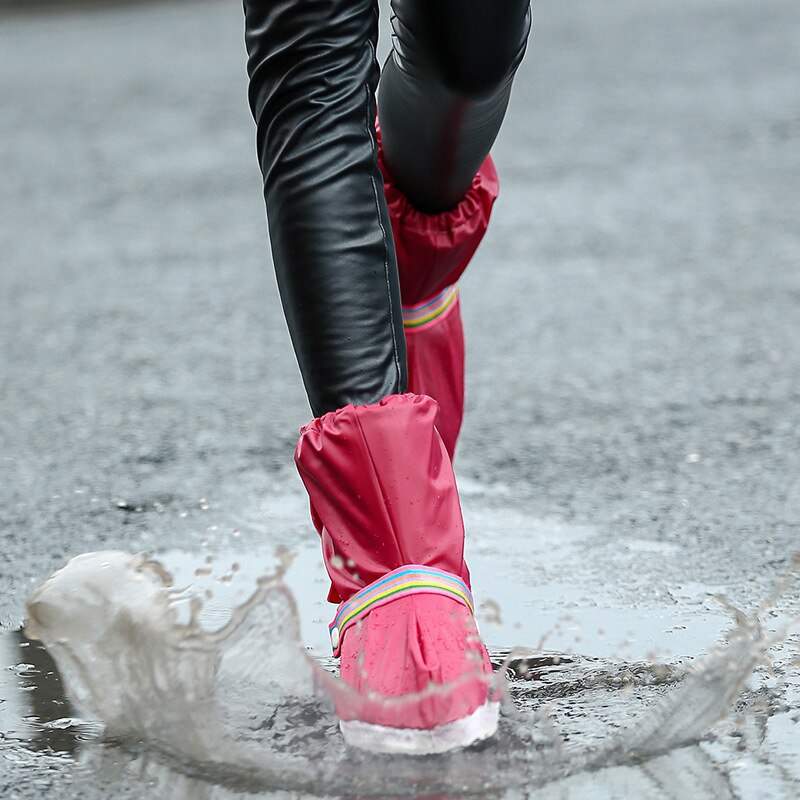 Fghgf Regen Schoenen Covers Alle Seizoenen Antislip Reusableflat Overschoenen Outdoor Tool Schoen Accessoires Waterdichte Mannen Vrouwen