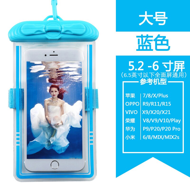 Waterproof phone bag Diving phone bag Swimming Surfing Bags Multi-function Waterproof bags Sports bag Mobile phone sealing bag