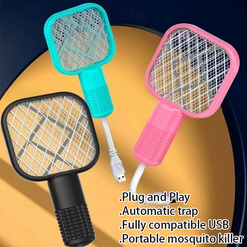 Usb Mug Swatter Trap Ongediertebestrijding Elektrische Schok Mini Muggenmoordenaar Lamp Draagbare Uv Licht Bug Zapper Zomer