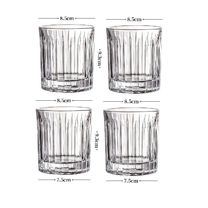 2/4PCS Rotating Whiskey Glass Old Fashioned Glass For Drinking Bourbon Scotch Cocktails Whisky Shake Cup Personality