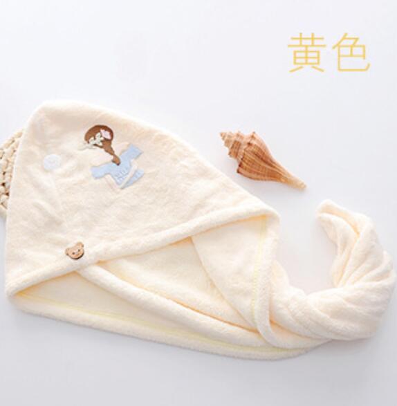 1pcs Women Magic Hair Drying Towel Hat Microfibre Quick Dry Turban For Bath Shower Pool Female Soild Color Soft Dry Hair Hats: C