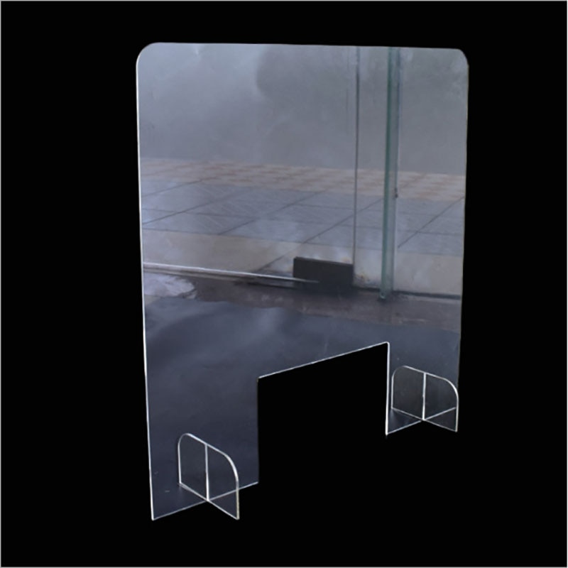 transparent Sneeze Guard Shield Protection Safety Counter Top Perfection Reception Counter Side Office Reception Droplet Defense