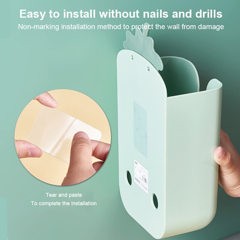 upside-down tissue box wall hanging living room tissue box bathroom and kitchen napkin storage box Organization Boxes