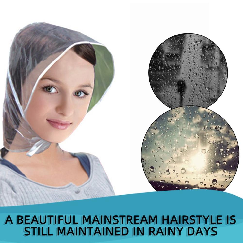 Creativo cappello da pioggia in plastica cappellino cappotto impermeabile donna uomo regali per bambini uso universale escursionismo pesca pioggia cappelli antivento impermeabili