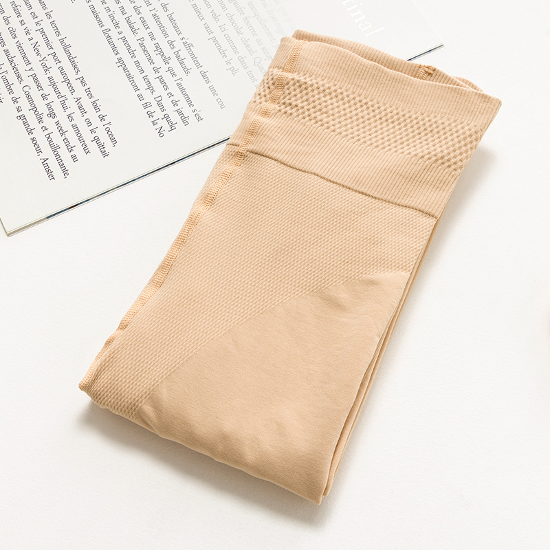 Herfst Vrouwen Big Size Panty Skin Zwart Grijs Kleur Kousen Meisjes Sexy Slanke Hoge Wasit Volledige Voet Panty Fit 45-75kgs: na skin