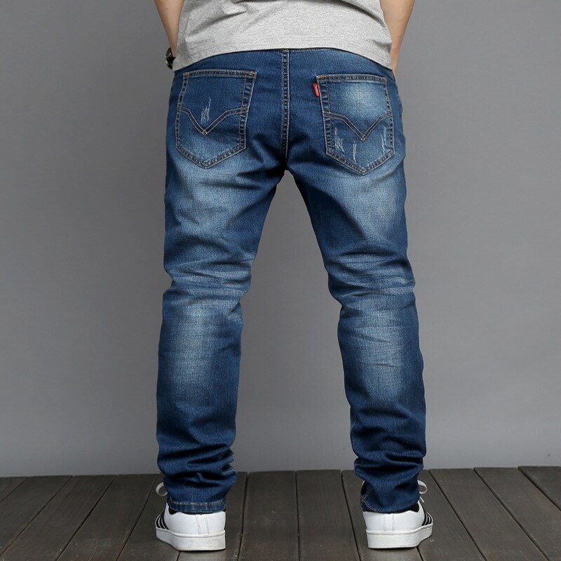 Men's plus size Jeans Fat Jeans Men's Loose Jeans Fat Pants denim pants