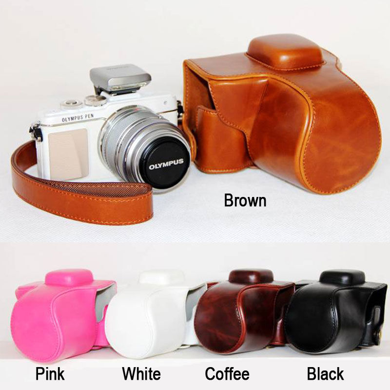 Funda de cuero de pu para Cámara dura para OLYMPUS Pen E-PL7 EPL7 E-PL8 EPL8 EPL9 E-PL9