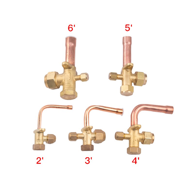 3 way 4 way service valve for Air conditioning fitting reverse high and low pressure air conditioner release valve