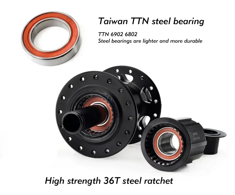 GOLDIX GDR370 ROAD Bicycle Hub 6-bolt Disc Brake Sealed Bearing J-Bend 28/32 Holes Ratchet 36T Hub for Shimano HG 11S SRAM XDR