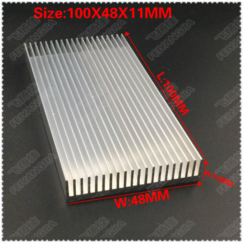 )2Pcs electronic radiator thermal conduction heat sink chip memory radiator 100X48X11MM