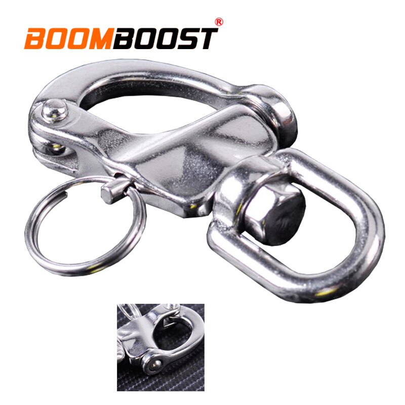 316 Stainless Steel Anchor Chain Swivel Yacht Sailing Hook Quick Release Eye Shackle For Marine Architectural Heavy Duty D Ring