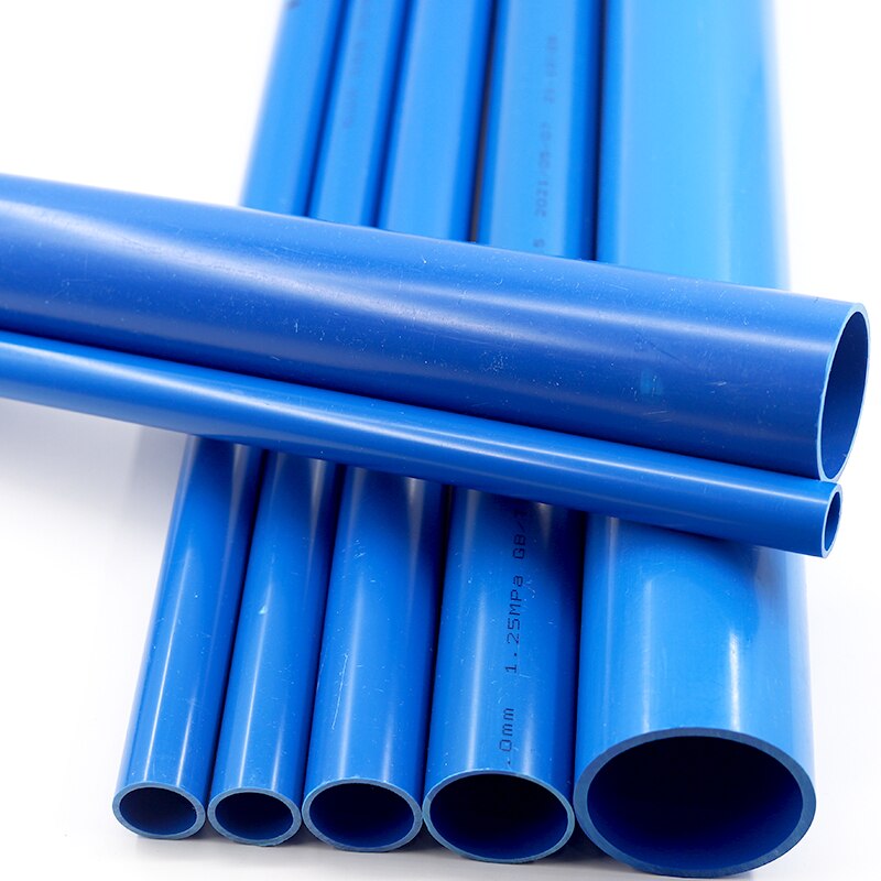 O.D 16 ~ 110mm Blau PVC Rohr 50cm länge Aquarium Aquarium Bewässerung Liefern Garten Bewässerung Armaturen Pflanzen rahmen Wasser Rohr