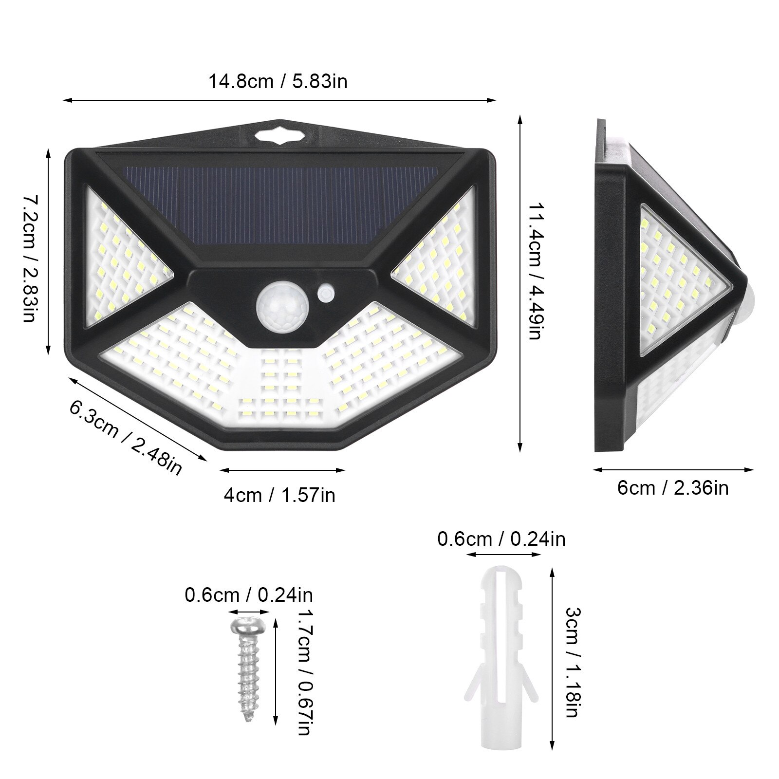 112 LED Pir Motion Sensor Wall Light Solar Power Waterproof Outdoor Garden Lamp 3 Motion Sensor Modes Ip65 Weatherproof Lights