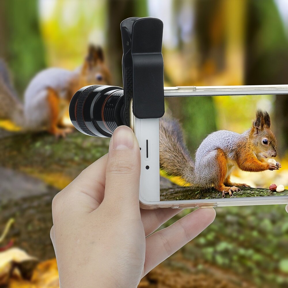 Tongdaytech-lente de cámara para teléfono móvil, telescopio óptico Universal con Zoom 8X, teleobjetivo portátil para Iphone X, 8, 7, Samsung y Huawei