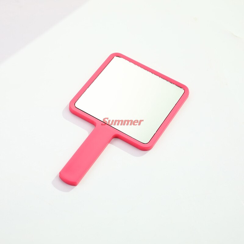 Handle Mirror Square Makeup Mirror Handheld Vanity Mirror Hand Mirror Makeup: RS