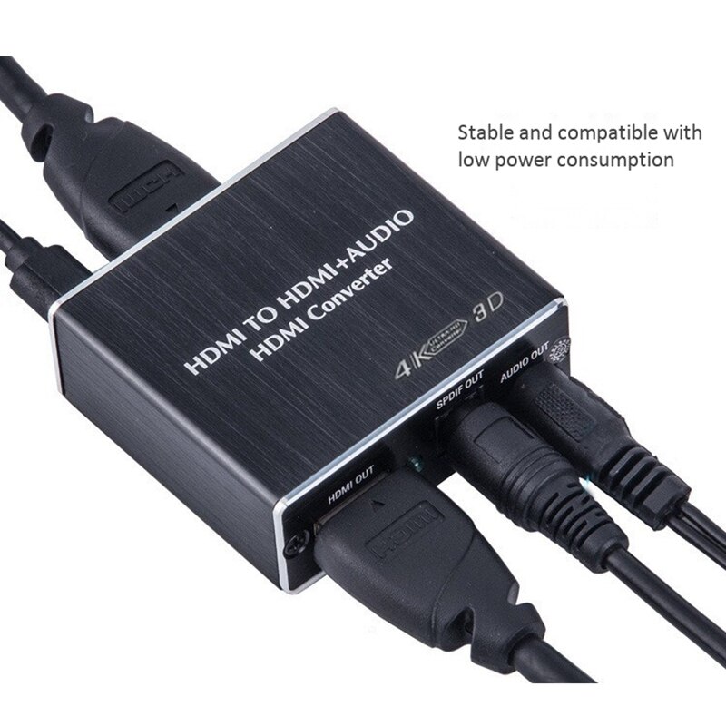 Hdmi Audio Extractor HDMI to HDMI and Optical 3.5mm Stereo Audio Extractor Converter HDMI Audio Splitter Adapter