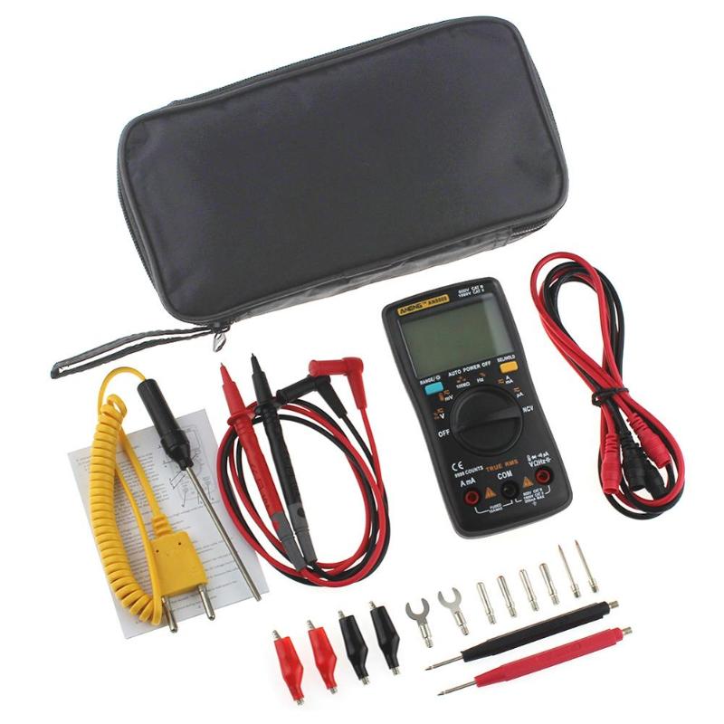 Aneng AN8008 AN8009 Digitale Multimeter Met Achtergrondverlichting 9999 Telt True-Rms Ac Dc Voltage Ammeter Huidige Ohm Tester Auto bereik