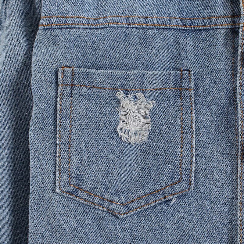 Lioraitiin 2-6Years bebé niño chaqueta de Denim para mujer leopardo/lentejuelas manga larga solo Breasted azul abrigos 2 Estilo