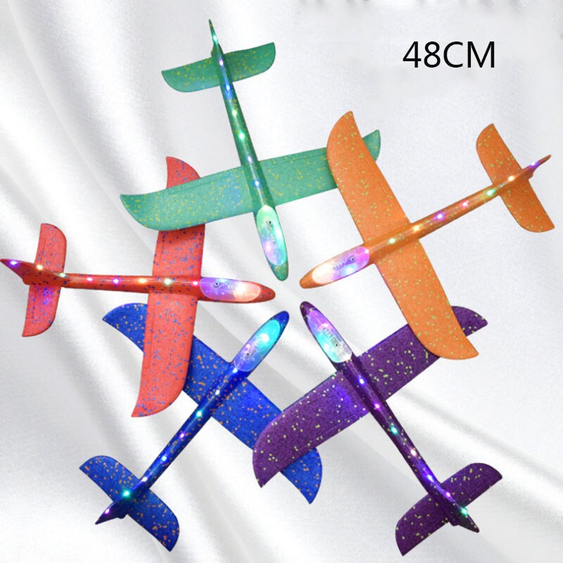 48CM Manual Throwing Foam Aircraft Manually Launching Aircraft Toys Educational Model Toys Children&#39;s Outdoor Sports Games Toys