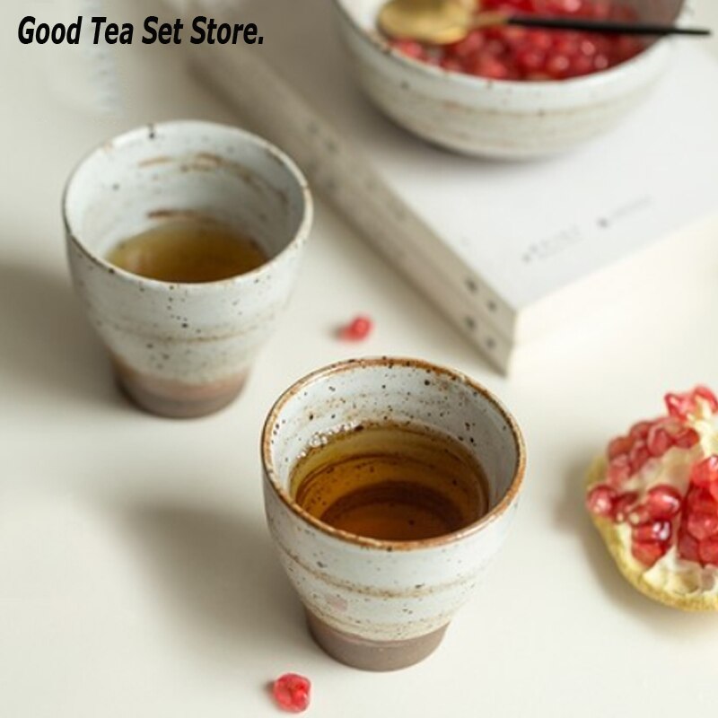 Japanske retro kaffekopper keramisk te kopp porselen vann kopp vin øl te krus whisky drinkware spesialisert kaffe