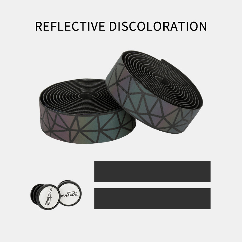 Eslnf Fiets Stuur Tape Racefiets Bar Tape Pu Fiets Stuur Tape Fietsen Demping Anti-Vibratie Wrap Fiets Accessoires: WHITE