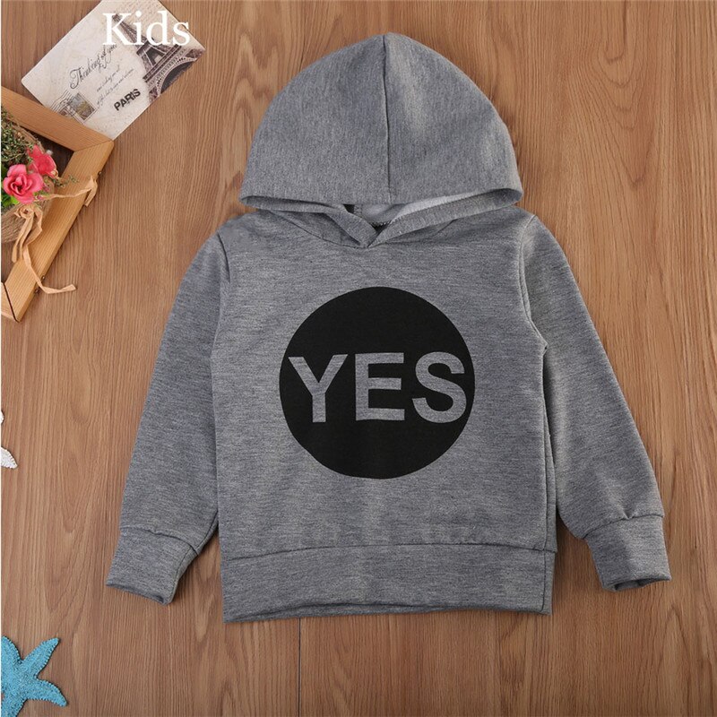 Maman et moi vêtements "oui" "non" lettre imprimé automne maman fille sweat sweat à capuche décontracté maman fils tenues C0530