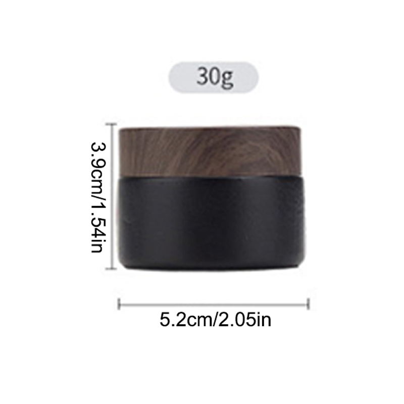 Plastic Lid Empty Jars Black Glass Cream Jar Cosmetic Container 10/30/60g Glass Bottle Make Up Container Travel Cosmetic Jars: DEEP BLUE