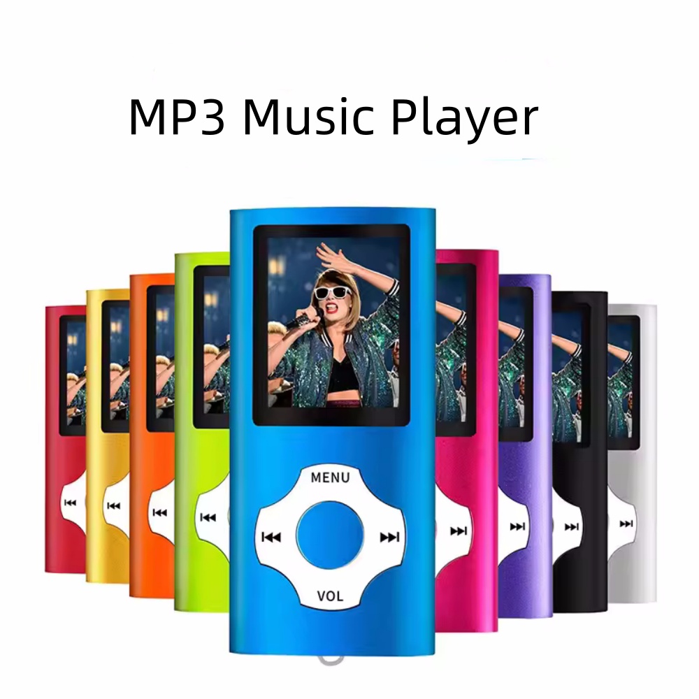 Mini MP3 Player Portable Music Player Bluetooth 5.0 Music Stereo Player 1.8 inch Screen Support FM Radio E-Book Recording