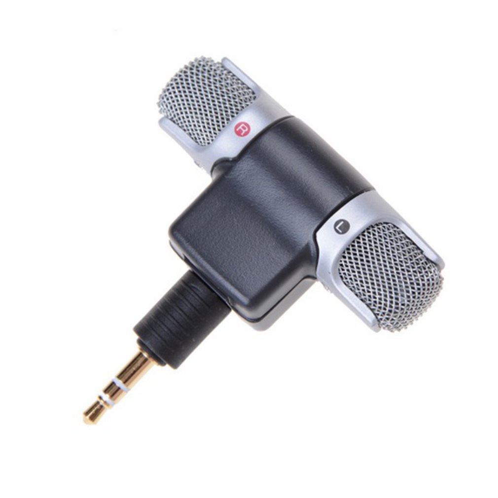Mini Jack Microphone Stereo Mic For Recording Mobile Phone Studio Interview Microphone For Smartphone: 3 pole