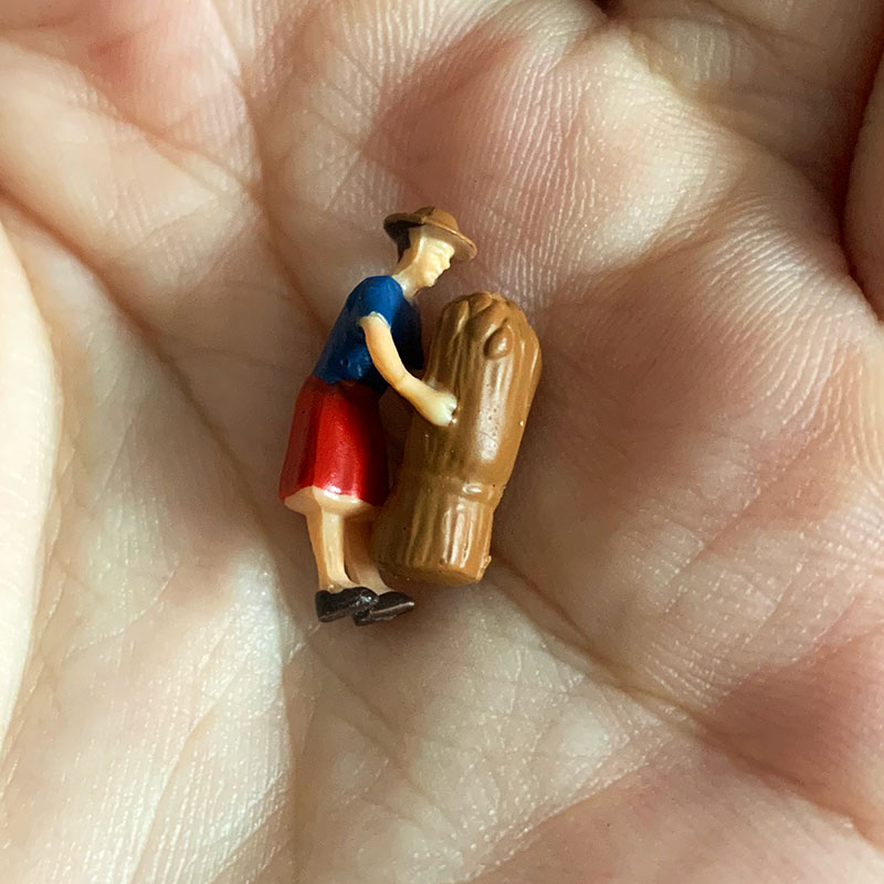 1/87 HO Scale Model Figure set farmers landscape model train railway layout scenery DIY miniature dioramas display