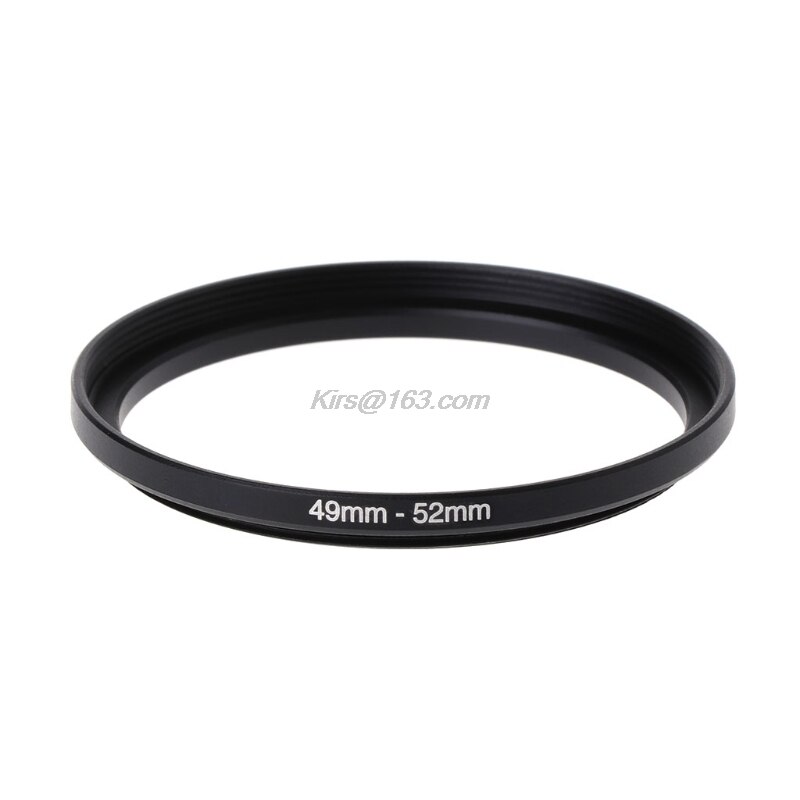 49mm à 52mm métal pas à pas anneaux adaptateur d'objectif filtre caméra outil accessoires