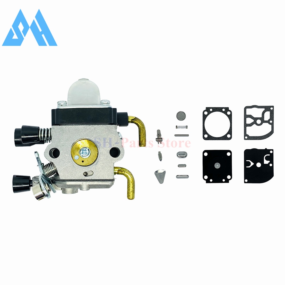 Carburetor with Repair Kit for Stihl FC55 FC75 FC85 FS310 FS38 FS45 FS45C FS45L FS46 FS55 FS55RC FS55T FS74 FS75 FS76 FS80 FS85