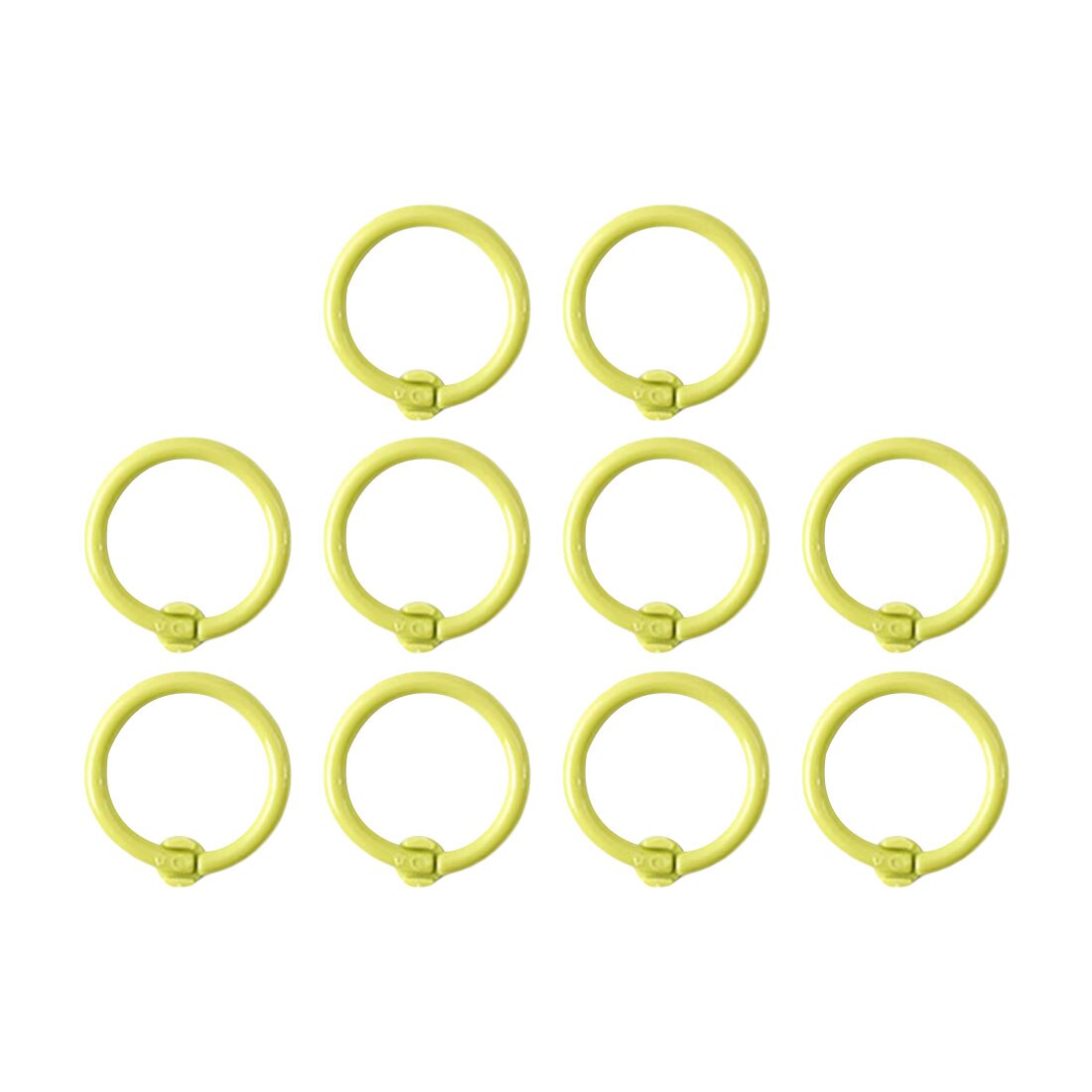 Craft Binding Boek Hoops 10 Pcs Loose Leaf Binder Ring Boek Hoops Diy Albums School Kantoorbenodigdheden: 25mm Plastic