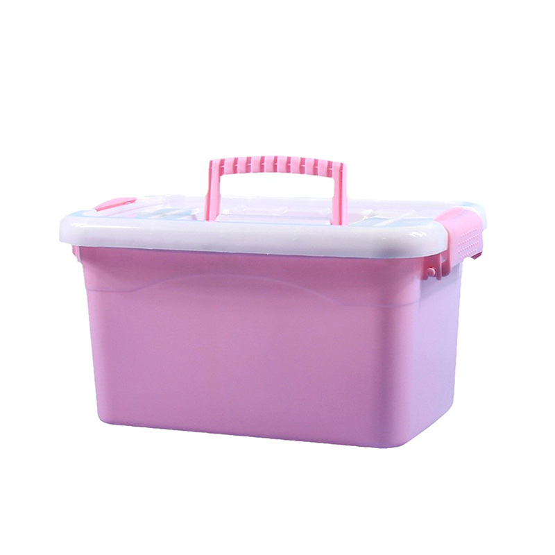 Kunststoff-Aufbewahrungsbox mit Deckel, tragbare transparente Organizer-Kasten für Kinderspielzeug, Studenten-Briefpapier-Behälter, Kosmetik-Sortierbox