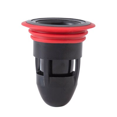 Anti-refoulement de Drain de plancher de douche, joint de piège sans eau, robinet de vidange à sens unique: Black
