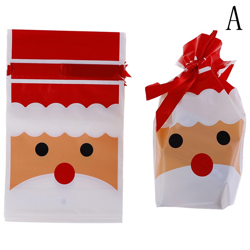 10 stk juleposer præsenterer juleposer meget julemanden taske slikpose juledekorationer år: -en
