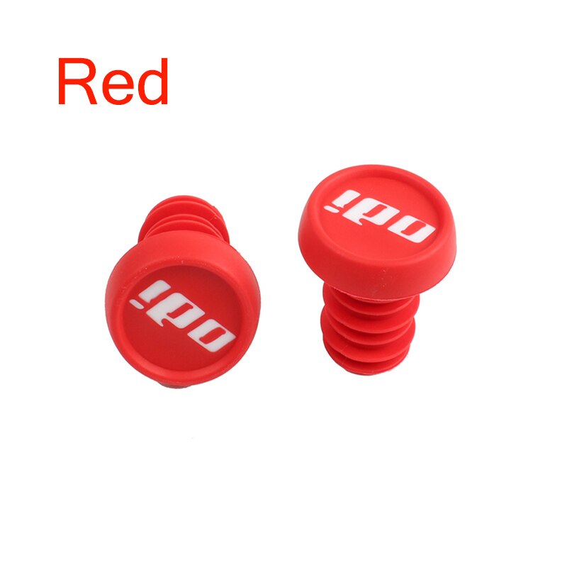 ODI – poignées de vélo antidérapantes en Silicone, pour vtt, guidon, avec bouchon d'extrémité de barre en caoutchouc, accessoires pour vélo de descente XC/AM: Red-1 Pair-cover