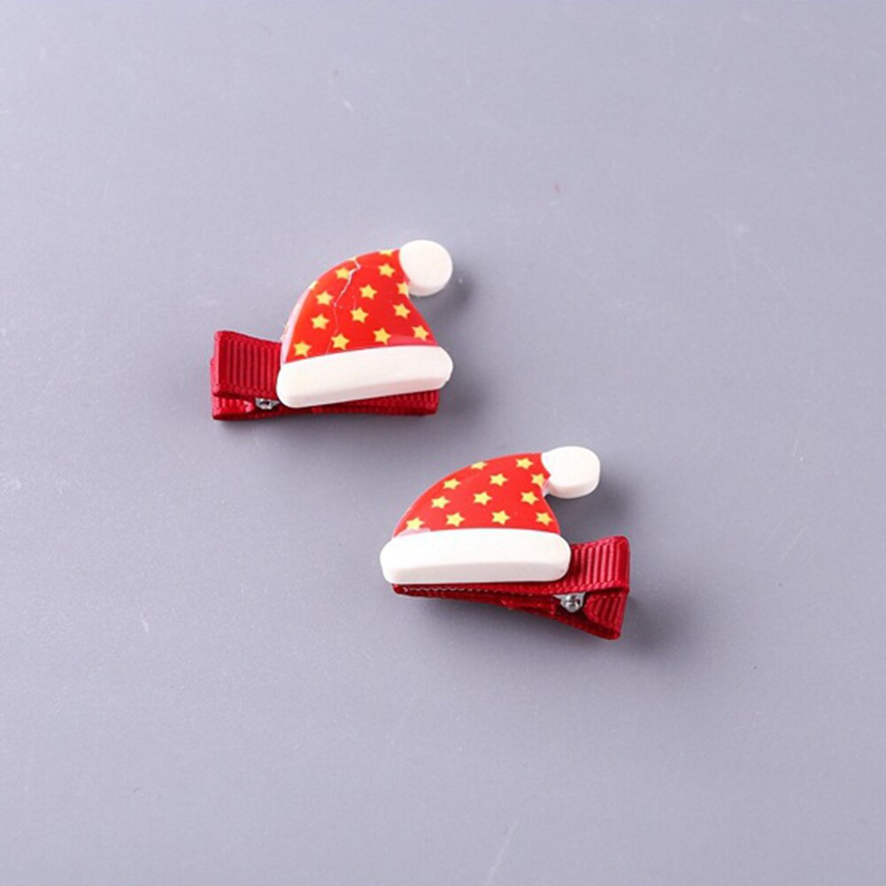 Épingles à cheveux de noël pour femmes et filles, adorables accessoires pour cheveux, bandeaux de dessins animés, pour enfants, breloques, bijoux: 7