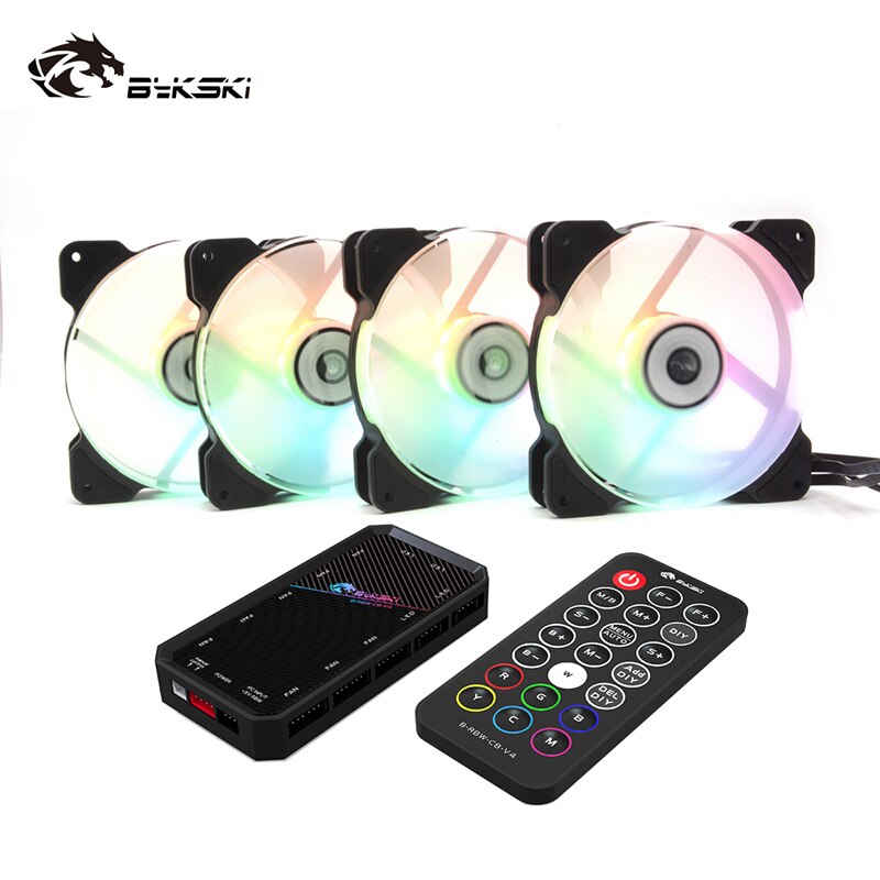 Bykski Pc Case Fan Passen Snelheid/A-RGB Koelventilator 120Mm Stille Remote Computer Cooler Cooling Licht Led 5V Rgb Case Fan Cpu Pc