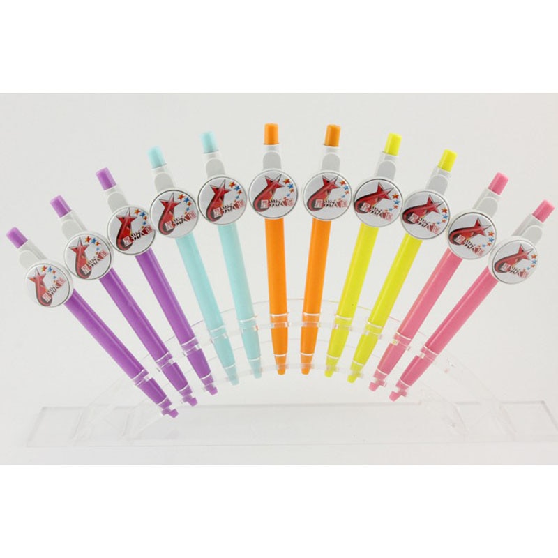 Ballpen with 1inch 25mm button badges for DIY Blank Material 100sets/PKG