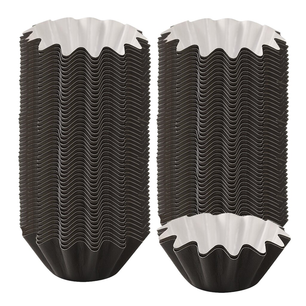 100 Uds reutilizable derretir cera Liners reutilizables de cera de vela Popper del trazador de líneas: Black