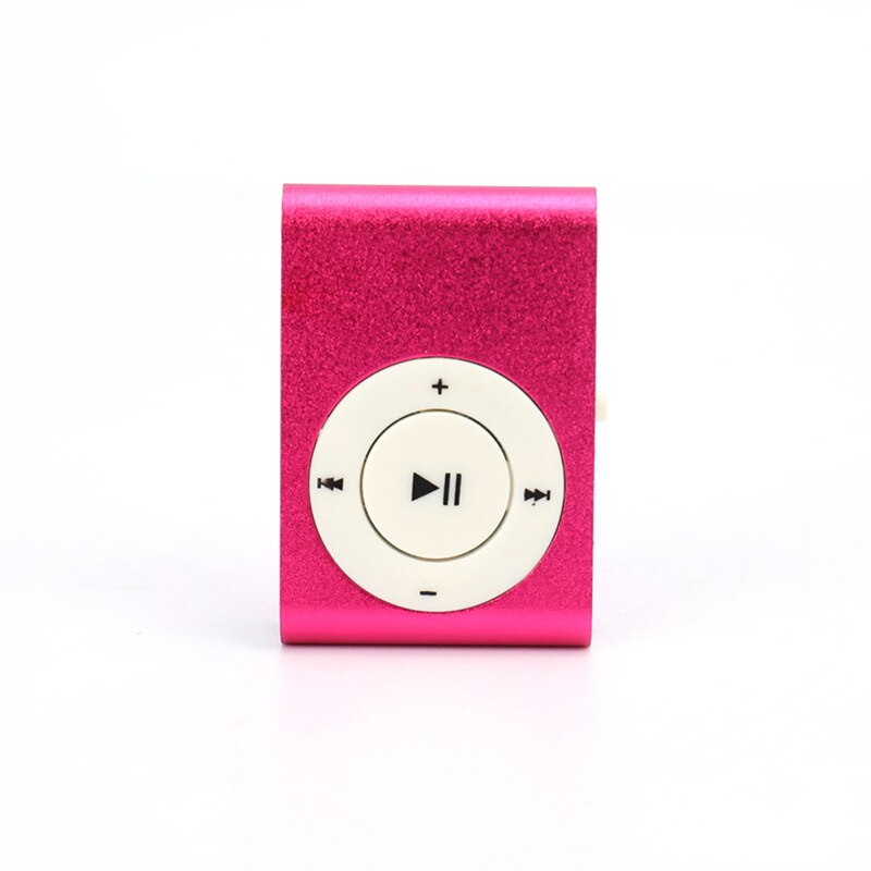 Nuovo lettore mp3 portatile mini clip lettore musicale supporto 32g micro sd tf card moda sport lettore musicale walkman lettore mp3: Pink