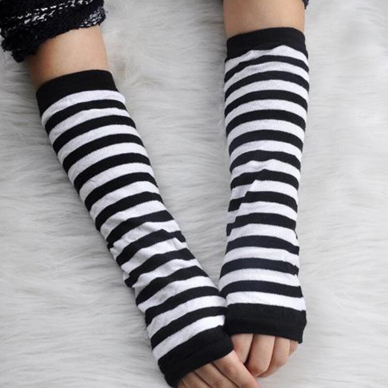 Gebreide lange vingerloze wanten handschoen armwarmer want unisex gehaakte halve vinger lange handschoenen: Gewicht