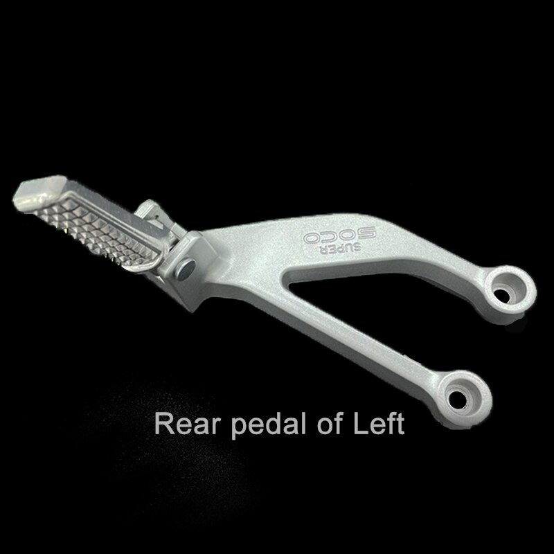 Front or Rear Pedal For Super Soco TC MAX Motorcycle Accessories Original Parts Footrest: Rear Pedal of Left