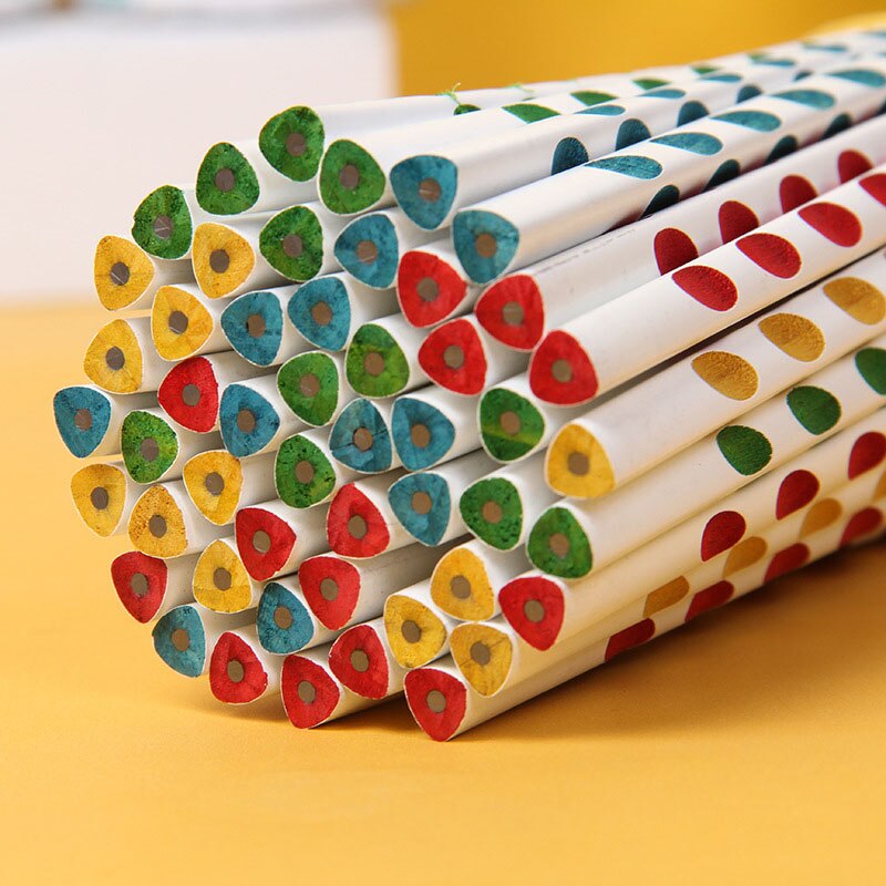 6 Pcs Cute HB Pencil Triangular Correct grip Children Drawing Stationery Office School student stationery Kids