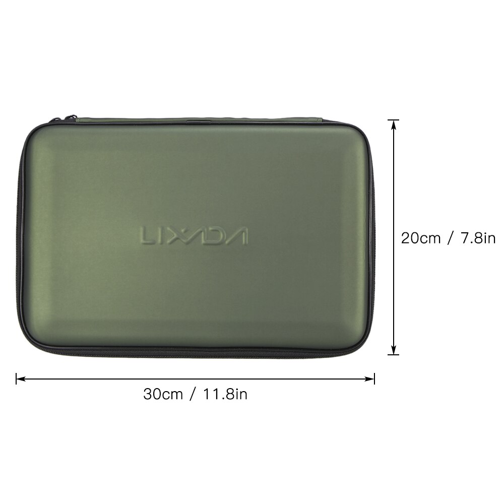 Caja de accesorios para Pesca Lixada, caja de almacenamiento acolchada con alarma de mordida, caja de protección para Pesca