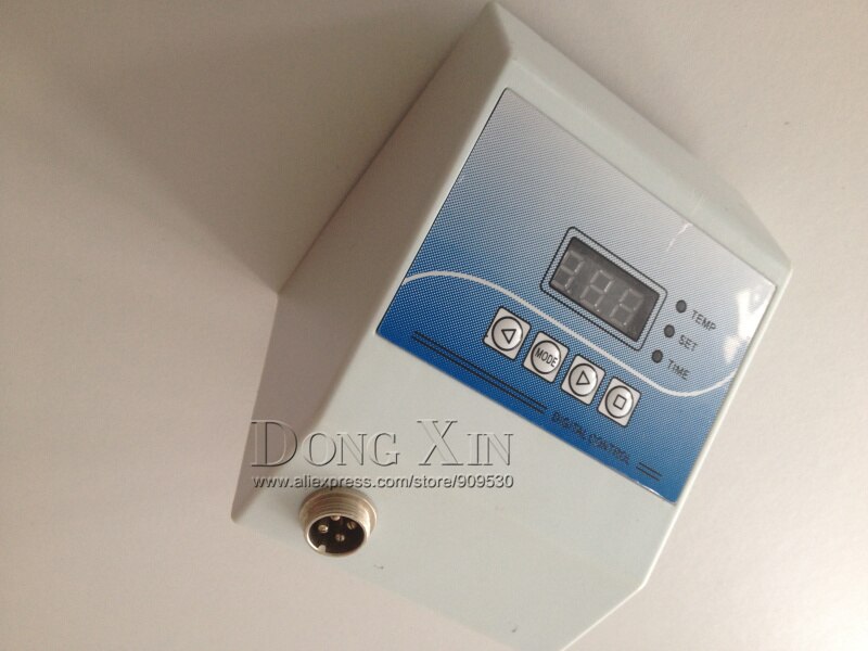 Digital kontrolboks krus / plade / stenfoto / t-shirt tidstemperaturregulator til varmepressemaskine 110v 220v hvid sort